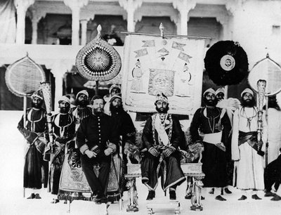 Investitura del Maharana di Udaipur con la Stella dell